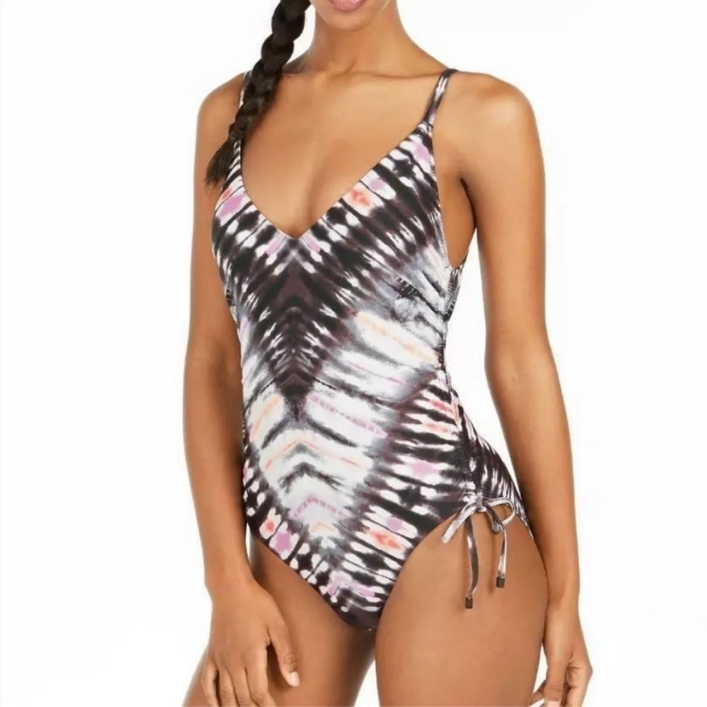Bar III Tie-Dye One Piece Swimsuit